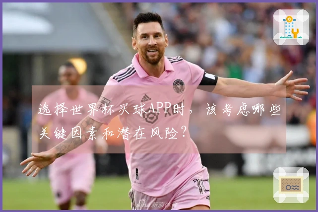 选择世界杯买球APP时，该考虑哪些关键因素和潜在风险？